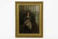 Lot 349 - J McColvin 
PEASANT GIRL 
signed l.r.