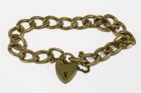 Lot 49 - A 9ct gold filed curb link chain bracelet