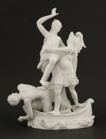 Lot 295 - A Naples white porcelain group