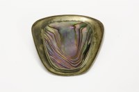 Lot 35 - A Danish silver freeform brooch