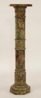 Lot 491 - A turned marble pedestal
