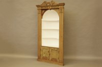 Lot 458 - A George III pine and painted corner cupboard