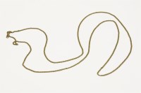 Lot 31 - A 9ct gold filed curb link guard chain