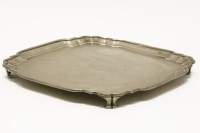 Lot 135 - A silver waiter