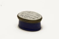 Lot 75 - An early 19th century Bilston enamel patch box