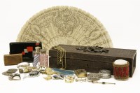 Lot 78 - A lot of silver topped scent bottles