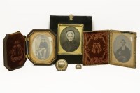 Lot 98 - A Victorian pique work circular brooch