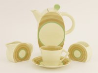 Lot 90 - A Clarice Cliff 'Bonjour' coffee pot