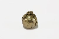 Lot 2 - A gold cased Masonic articulated ball and cross pendant
