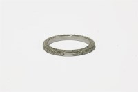 Lot 45 - A white gold diamond set eternity ring
