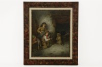 Lot 358 - Mark William Langois
TEACHING HIM TO BEG
signed l.l.