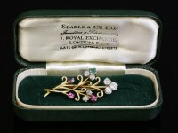 Lot 310 - A two-colour gold