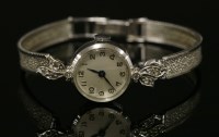Lot 362 - A ladies' 9ct white gold