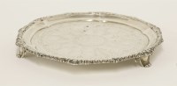 Lot 514 - A Victorian silver salver