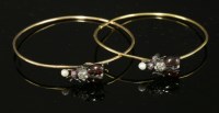 Lot 32 - A pair of Victorian garnet