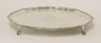 Lot 592 - A George V silver salver
