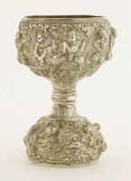 Lot 532 - A Burmese silver double cup