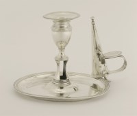 Lot 482 - A George III silver chamberstick