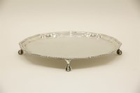 Lot 500 - A George V silver salver