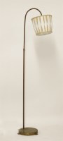 Lot 247 - A brass standard lamp