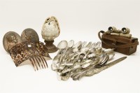 Lot 244 - A cased pair of mother of pearl/gilt opera glasses
