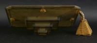 Lot 437 - An Art Deco amber glass plafonnier