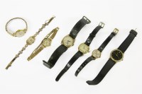 Lot 77 - A ladies 18ct gold Omega mechanical watch