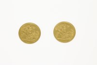 Lot 101 - A gold half sovereign dated 1911