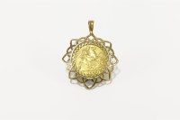 Lot 55 - A half sovereign dated 1908
