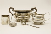 Lot 199A - A miscellaneous group of silver
