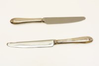 Lot 161 - A part canteen of silver cutlery consisting of ten table forks