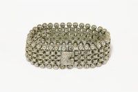 Lot 13 - A Victorian silver bracelet