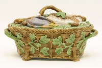 Lot 357 - A Minton majolica game dish