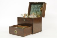 Lot 318 - A George III mahogany apothecary chest