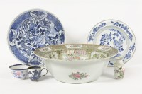 Lot 246 - A Canton enamelled famille rose basin