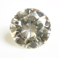 Lot 555 - An unmounted brilliant cut diamond