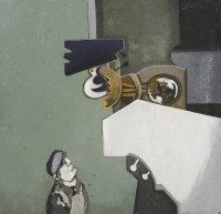 Lot 430 - David Carr (1915-1968)
'INSPECTING THE MACHINE I'
Oil on board
61 x 63cm