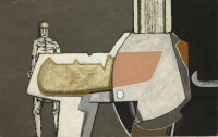 Lot 436 - David Carr (1915-1968)
MAN AND MACHINE
Oil on board
48 x 77cm