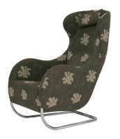 Lot 758 - A chrome cantilever armchair