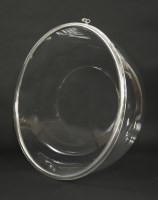 Lot 738 - A clear acrylic hanging 'Globe' chair