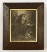 Lot 483 - A walnut frame
