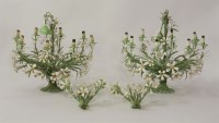 Lot 617 - A pair of painted chandeliers