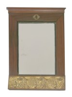 Lot 458 - A mahogany wall mirror