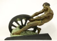 Lot 494 - An Art Deco bronzed spelter figure