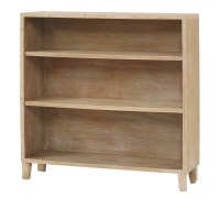 Lot 544 - A limed oak open bookcase