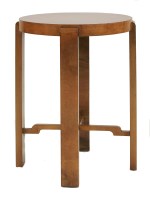 Lot 558 - A walnut lamp table
