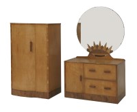 Lot 566 - An Art Deco bird's-eye maple and walnut veneered dressing table