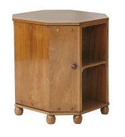 Lot 567 - An Art Deco walnut octagonal drinks cabinet