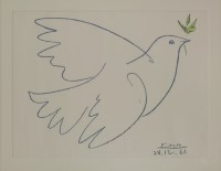 Lot 241 - After Pablo Picasso
'COLOMBE DE LA PAIX'
Lithograph