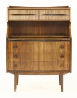 Lot 540 - A Danish rosewood bureau